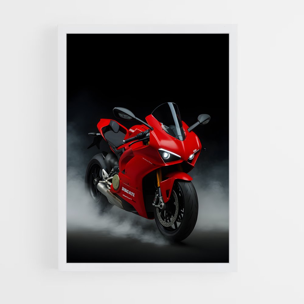 Poster moto Panigale v raffiné – affiche Ducati (vue 3)
